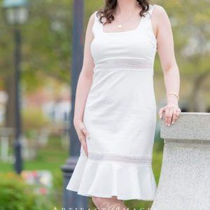 Lulu's White Midi Dress Size M